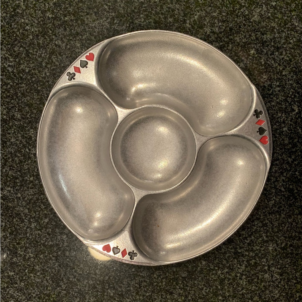 NWT Wilton Armetale Pewter Chips & Dip Platter
